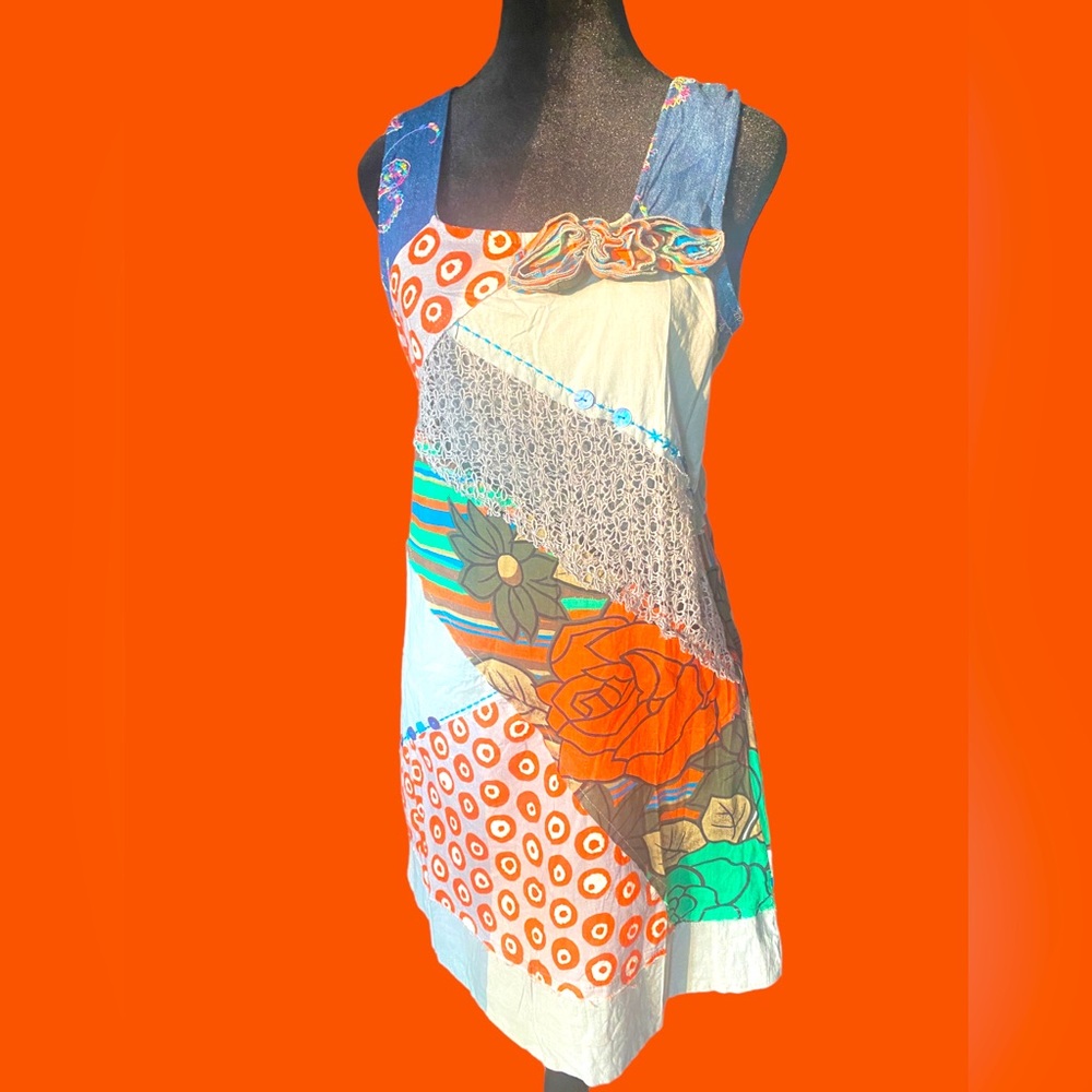 Lucy & Co Mixed Media Boho Dress